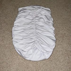 white body con skirt. very comfortable, great for a night out. good condition!